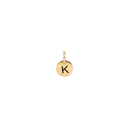 Letter K Pendant Gold