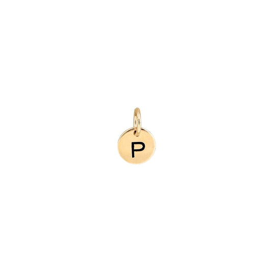 Letter P Pendant Gold