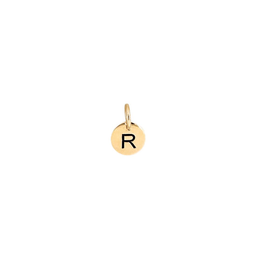 Letter R Pendant Gold