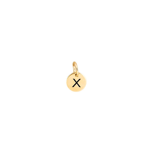 Letter X Pendant Gold