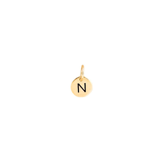Letter N Pendant Gold