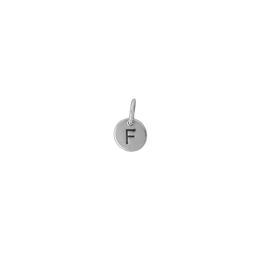 Letter F Pendant Silver