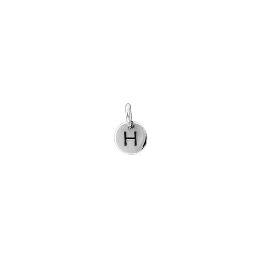 Letter H Pendant Silver