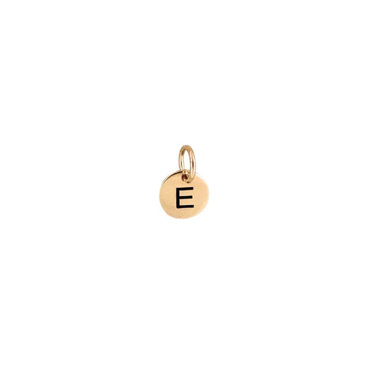 Letter E Pendant Gold